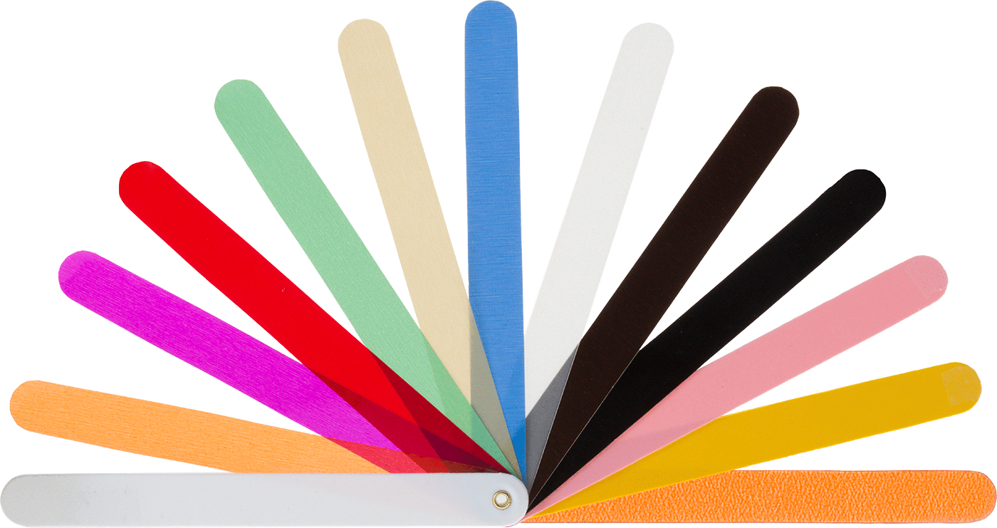 Renk Kodlu Sentil Seti, 13 Kanat, 5" Uzunluk x 1/2" Genişlik Yaprak