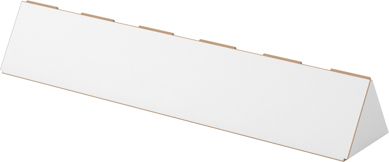 Üçgen Nakliye Tüpü, 2" Genişlik x 2" Yükseklik x 18" Uzunluk