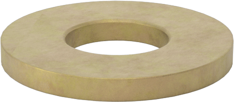 Çinko-Sarı-Kromat Kaplı Çelik Pul, 1/4" Vida Boyutu için, Genel Amaçlı, 0.286" İç Çap