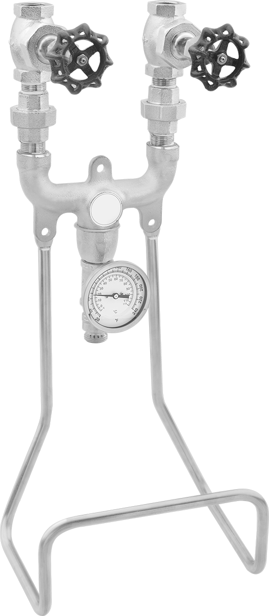 Su ve Buhar için Karıştırma Vanası Sistemi, Sıcaklık Kontrollü, 3/4 NPT Dişi x GHT Erkek, Bronz Gövde — Buhar, Su, 3⁄4, 180° F