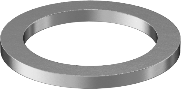 18-8 Paslanmaz Çelik Mil. Spesifikasyonlu Pul, 1/4" Vida Boyutu için, 0.280" İç Çap, 3/8" Dış Çap, MS51496-P84