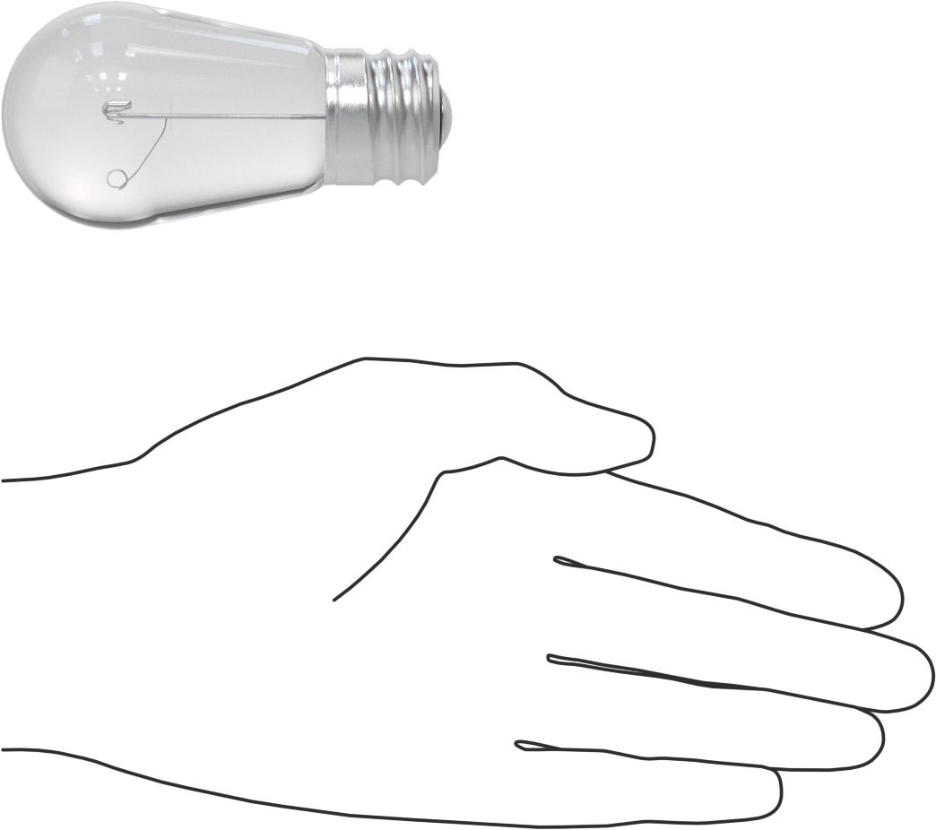Vidalı Taban Ampul, S14, 130V, 11W, Akkor