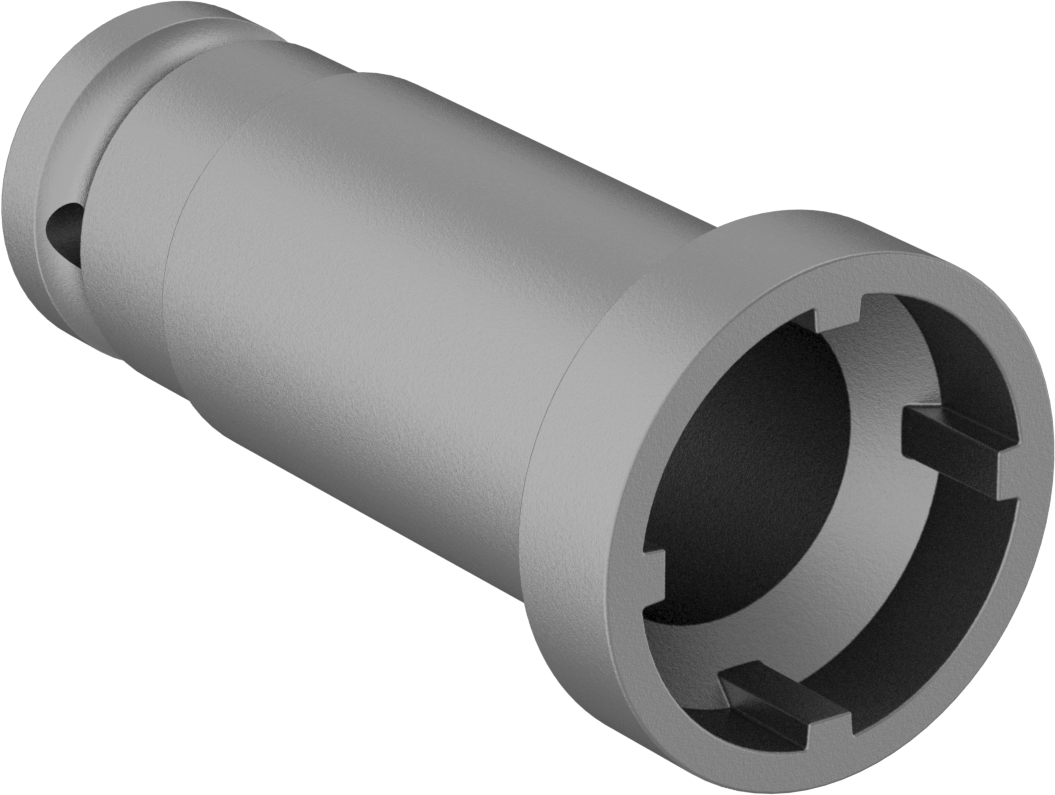 Anahtar Soketi, 4-Pin, 1/2" Kare Tahrik, 32 mm Boyut, 82 mm Toplam Uzunluk
