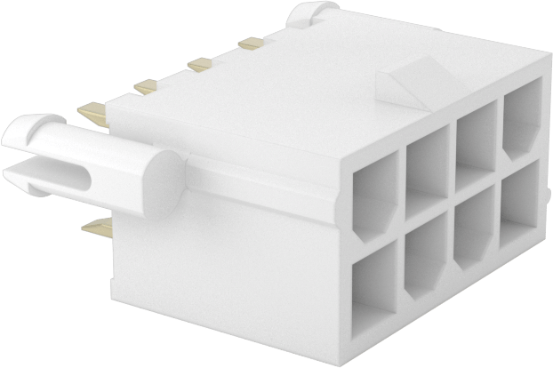 Kilitleme Tırnağına Sahip Molex Devre Kartı Konektörü için 8 Kutuplu Devre Kartı Fişleri — Molex, Molex Mini-Fit Jr., Mini-Fit Jr., Erkek
