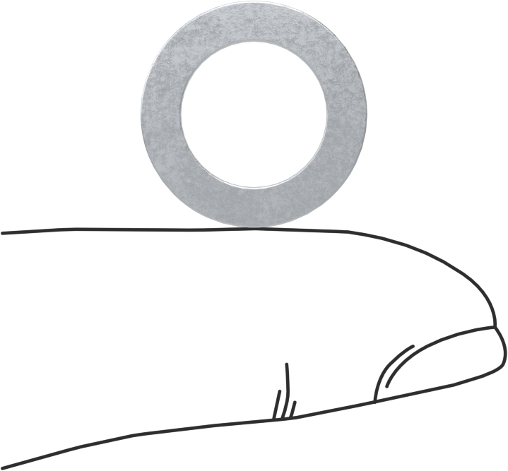 Alüminyum Mil. Spec. Pul, 1100 Alüminyum, 7/16" Vida Boyutu için, 0.443" İç Çap, AN901-4A