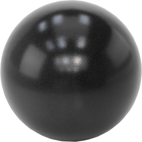 Siyah Fenolik Top Düğme, M12 x 1.75 mm Dişli Delik ile, 35 mm Baş Çapı