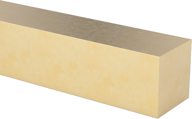 Ultra İşlenebilir 360 Pirinç Çubuk, 1/8" Kalınlık, 1/8" Genişlik