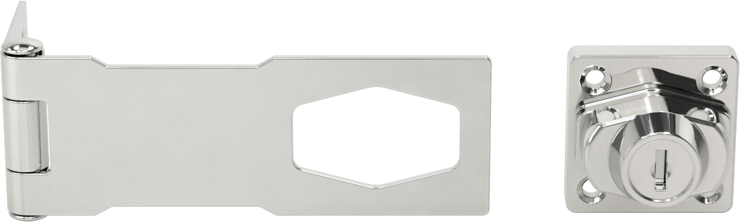 Anahtarlı Mandallar, 4-1/2" Uzunluk x 1-5/8" Yükseklik x 1/16" Kalınlıkta Kollu