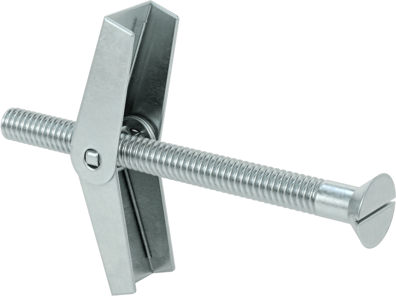 Havşa Başlı Kelebek Cıvataları, 1/4" Çap, 3" Uzunluk