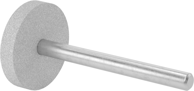 Kauçuk Yastıklı Aşındırıcı Taşlama Ucu, Uzun Ömürlü, 11/16" Çap x 1/8" Uzunluklu Başlık, 180 Kum