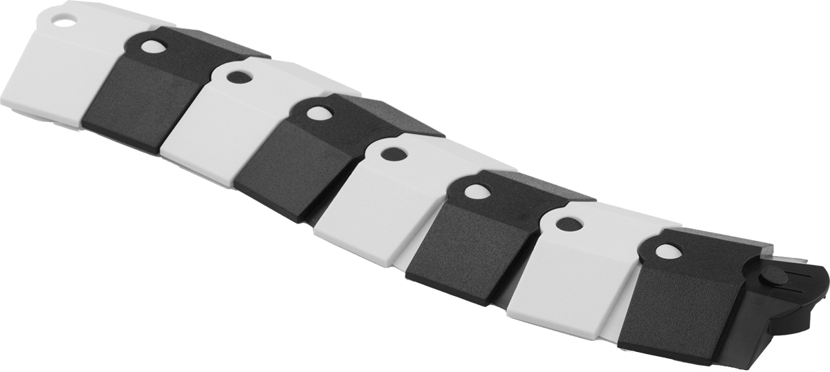 Bükülebilir Drop-Over Kilitli Kablo Rampası, 3/4" Genişlik x 3/8" Yükseklik Kanallı, 1 ft. Uzunluk