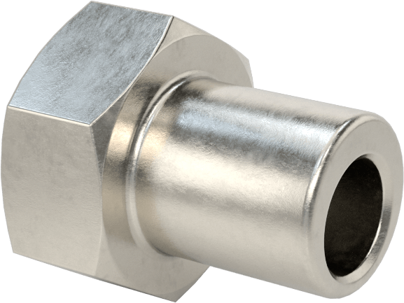 Altıgen Flanşlı Eksantrik Burç, 9.53 mm Delik Çapı için