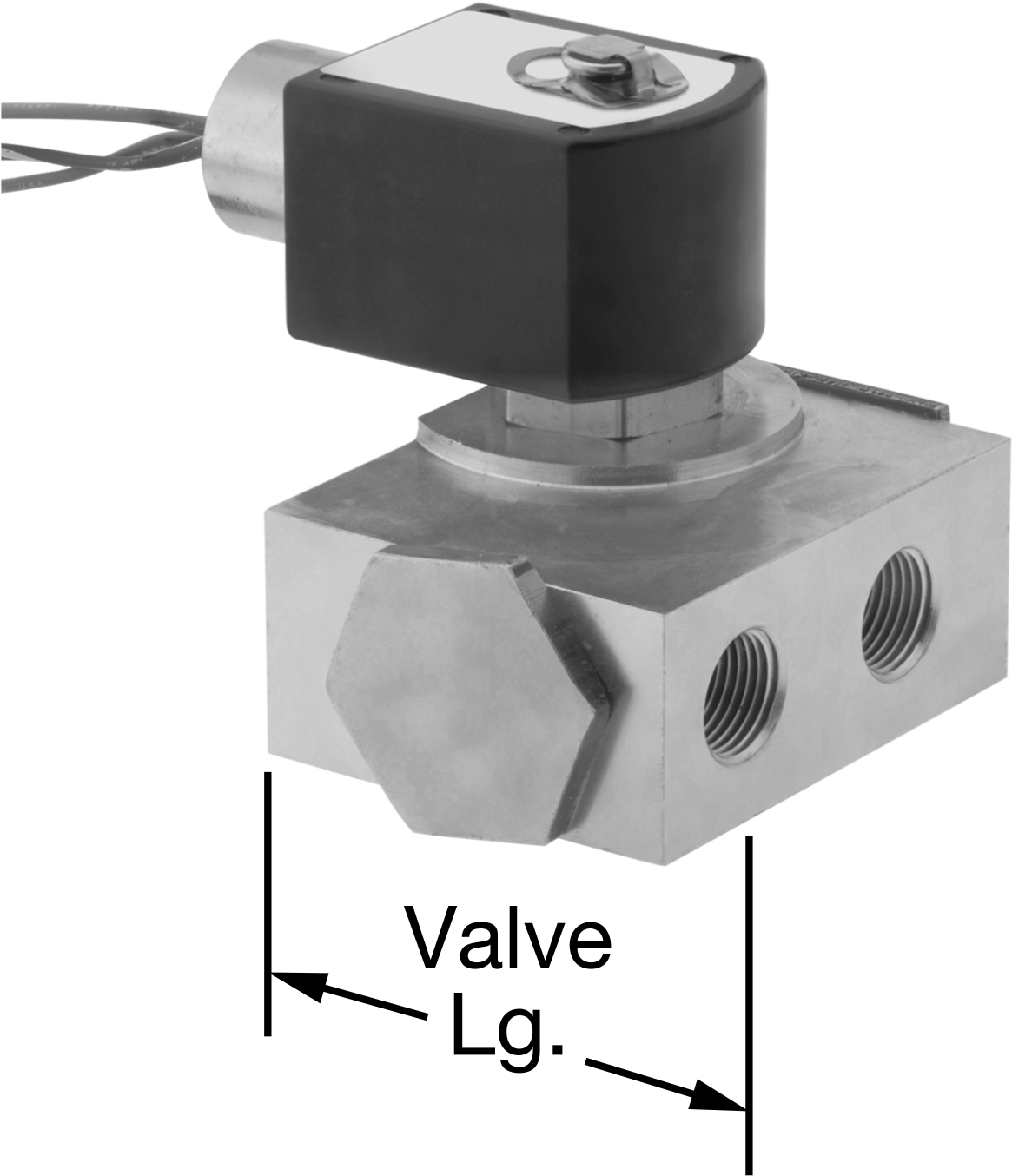 Egzoz Portlu Solenoid Açma/Kapama Vanası, Normalde Açık, 24V AC, 1/4 NPT Dişi, 0.2 Cv