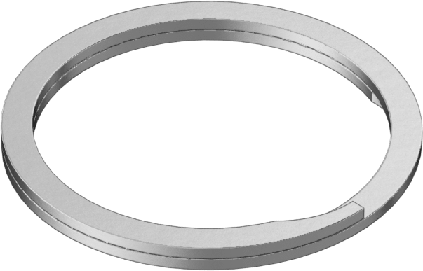 Ağır Hizmet Tipi Spiral Dış Segman, 18-8 Paslanmaz Çelik, 1/4" Dış Çap için