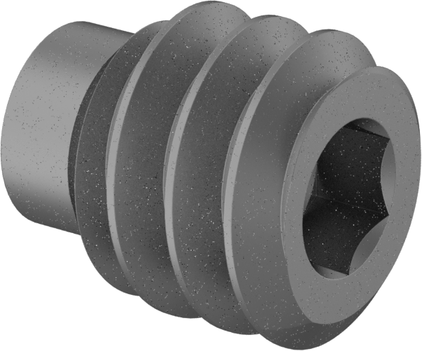 Alaşımlı Çelik Uzatılmış Uçlu Setskur, Siyah Oksit, 4-40 Diş, 1/8" Uzunluk