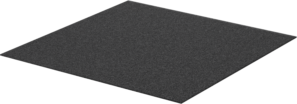 Çok Amaçlı Karışımlı Neopren Köpük Levha, 12" Genişlik, 1/16" Kalınlık, 12" Uzunluk