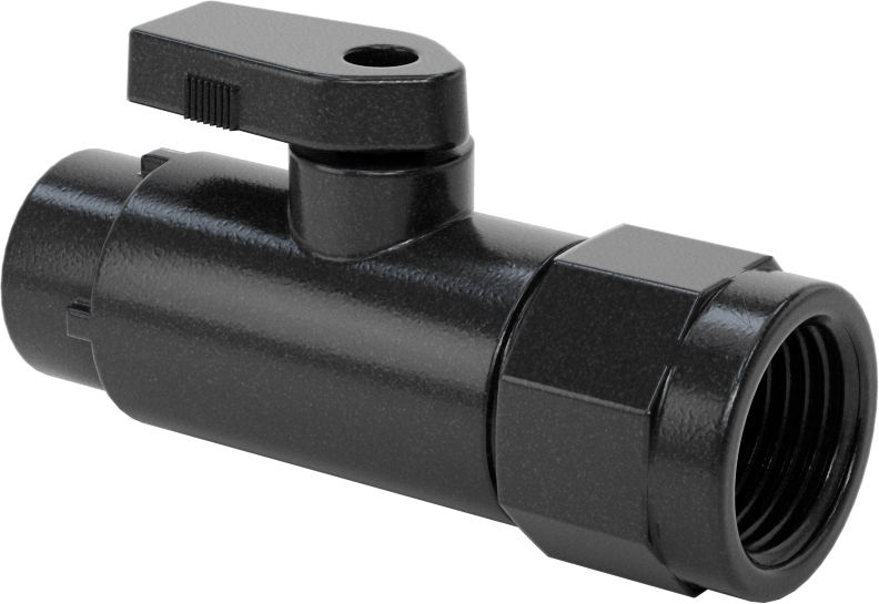 Kimyasallar için Açma/Kapama Vanası, Polipropilen, Adaptör, 1/4" Bas-Bağlan x 1/2 NPT Dişi