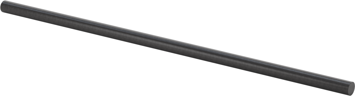 Yeniden Kristalleştirilmiş Silikon Karbür Seramik Çubuk, Sürünme ve Asit Dirençli, 3/8" Çap, 12" Uzunluk