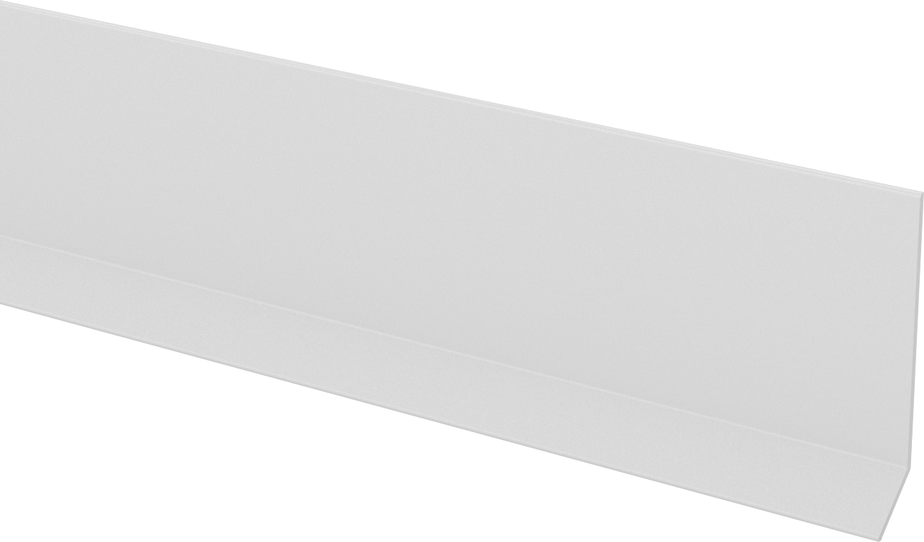 Arka Yüzü Yapışkanlı Vinil Plastik Duvar Süpürgelik, 4" Genişlik, 20 Fit Uzunluk — 4", 20 ft., Yapışkan Arka Yüz