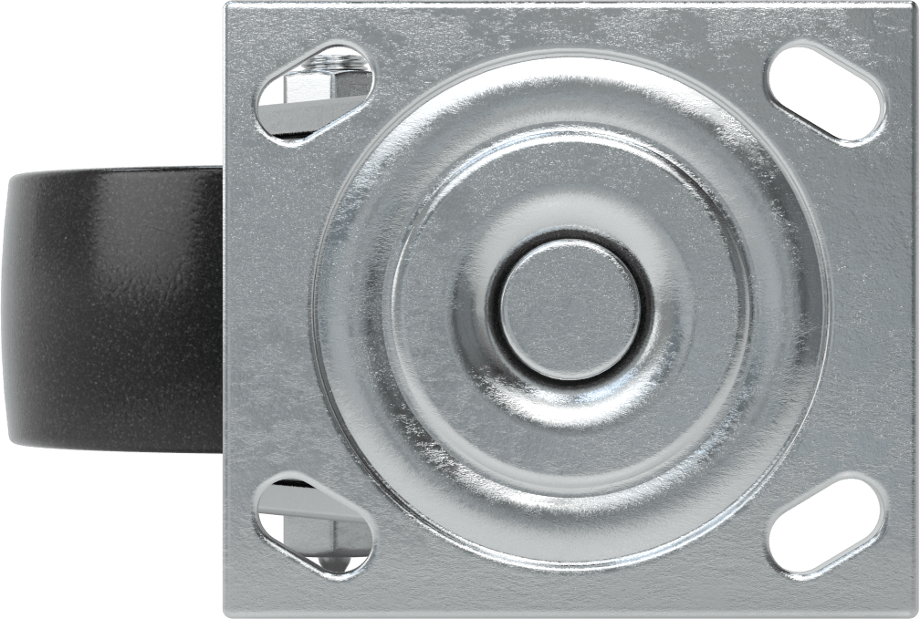 4-1/2" x 4" Montaj Plakalı Samson Tekerlek, 5" Çaplı Polipropilen Tekerlekli Döner Tekerlek, Koruyuculu Rulman