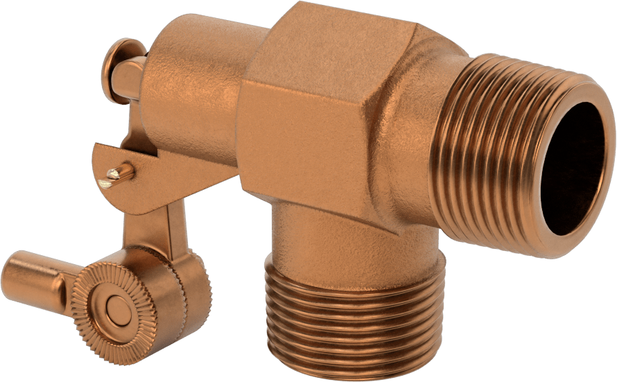 Su için Şamandıralı Vana Gövdesi, Buna-N Contalı, Yivli Piston, 1 NPT Erkek