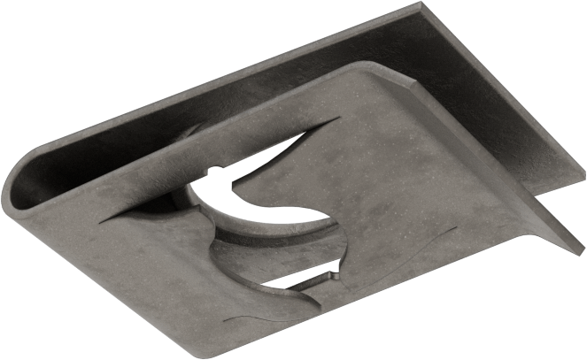 Siyah Fosfat Çelik Yüksek Kavramalı Klipsli Somun, 1/4" Vida, 0.051" ila 0.109" Panel Kalınlığı için