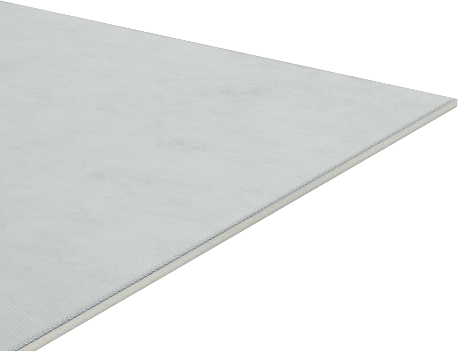 Alüminize Fiberglas Kaplı Silikon Köpük, 0.1 inç Kalınlığında Alev Geciktirici Levha, 12" x 12" — 0.1000", Düz, Bar, Levha