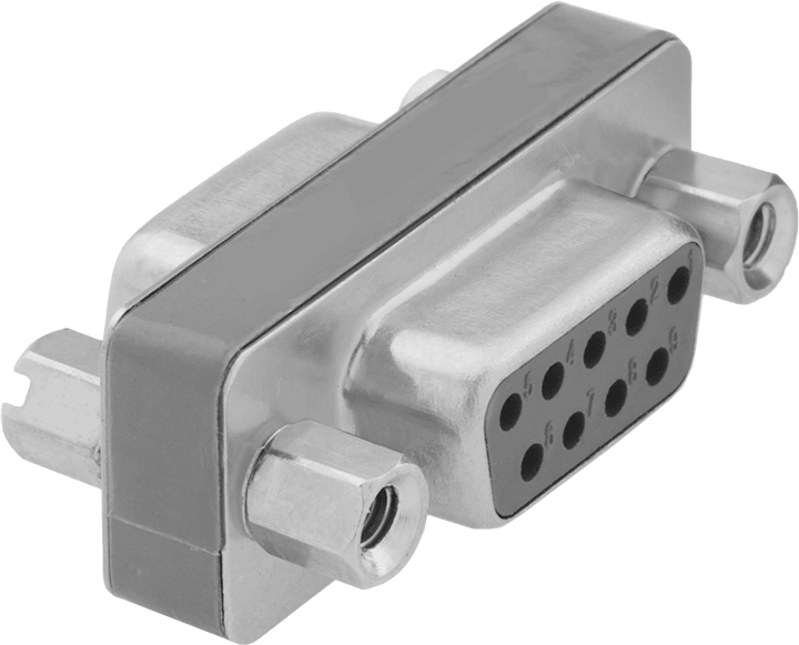 Bilgisayar Adaptörü, DB9 Dişi x DB9 Dişi — Adaptör, Düz, Metal