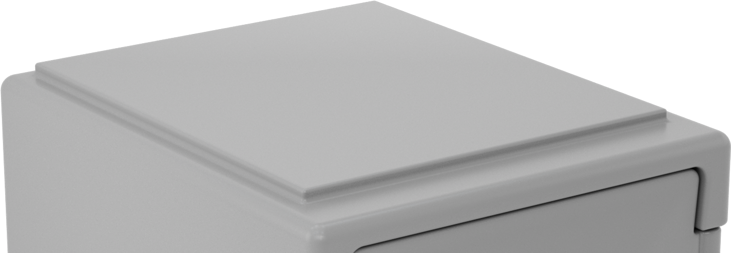 İstiflenebilir Plastik Dolap, 9-1/2" Yükseklik x 15" Genişlik x 17-3/4" İç Derinlik