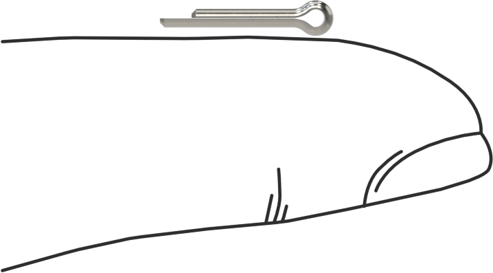 Kopilya, 18-8 Paslanmaz Çelik, 1.600 mm Çap, 8 mm Uzunluk
