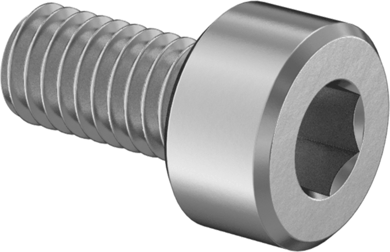 Alaşımlı Çelik Alyan Başlı Vida, Çinko Pul Kaplamalı, M3 x 0.5 mm Dişli, 6 mm Uzunluk