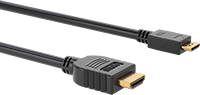 HDMI Video Adaptör Kablosu, HDMI x Mini-HDMI Fişleri, Esnek