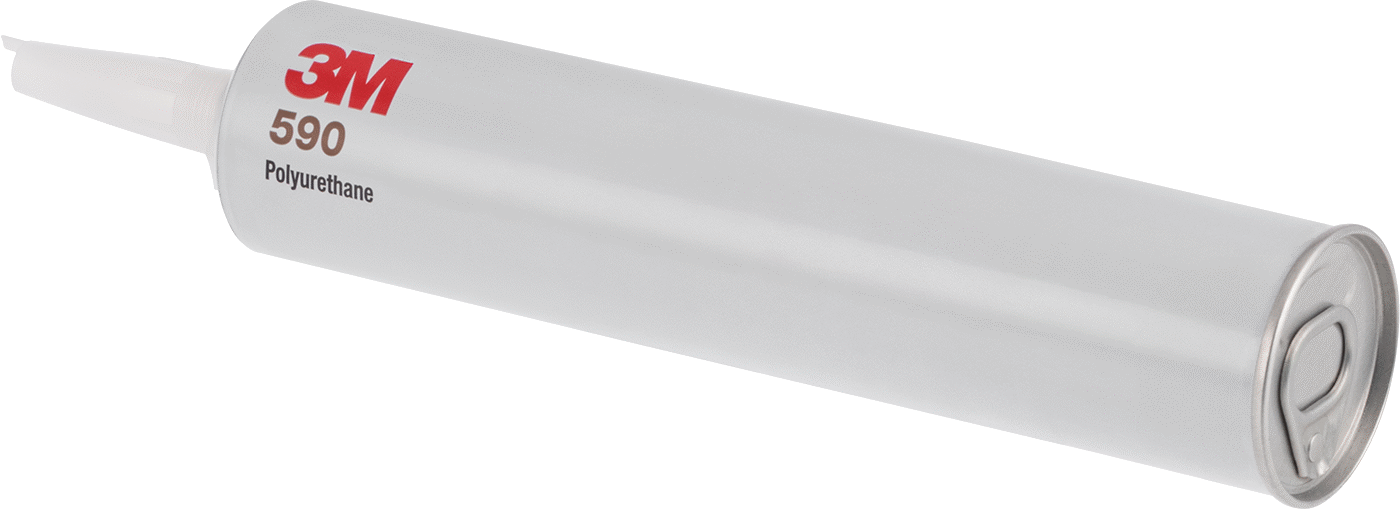 Darbeye Dayanıklı Yapısal Cam Sızdırmazlık Maddesi, 3M Poliüretan Model 590, 10.5 FL. oz. Kartuş
