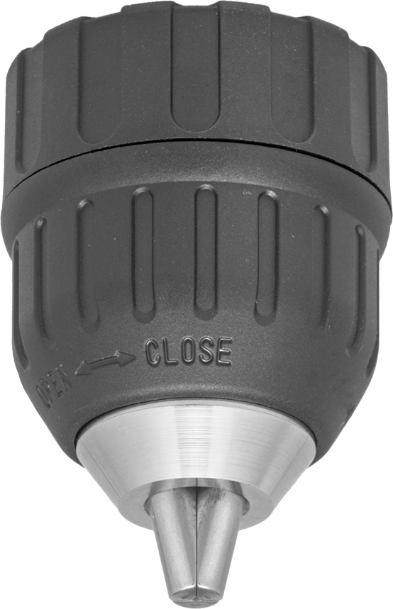 Akülü Matkaplar için Dişli Montajlı Anahtarsız Mandren, Makita #763132-1, 3/8"-24 Diş, 0.031" - 3/8" Şaft — Dişli, Anahtarsız, Altıgen, Y…