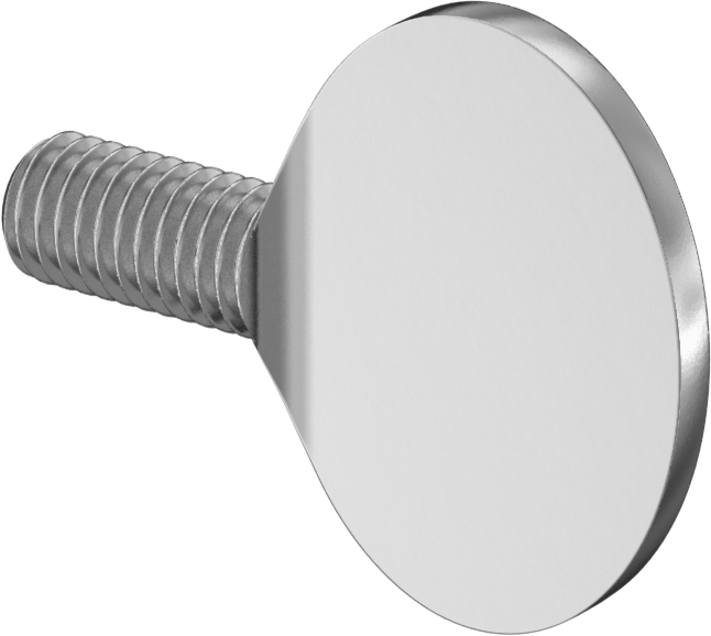 Demir Kürek Başlı Tırtıllı El Vidası, M5 x 0.8 mm Diş Boyutu, 10 mm Uzunluk