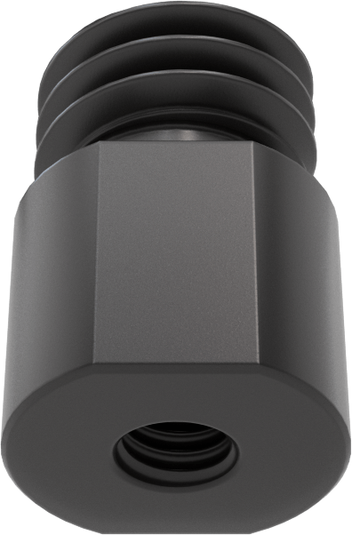Ultra Hassas Kılavuz Vida için M2 x 0.4 mm Dış Dişli PEEK Somun