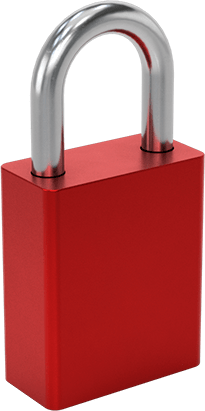 Masif Eloksallı Alüminyum Kilitli Asma Kilit, Kırmızı American Lock 1105