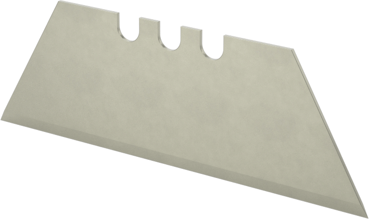 Geri Çekilebilir Bıçaklı Maket Bıçağı için 2-1/4" Uzunluk x 3/4" Genişlik x 0.018" Kalınlıkta Bıçak