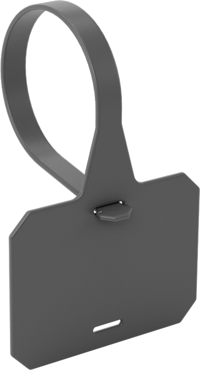 Metal ve X-Ray ile Algılanabilir Üzerine Yazılabilir Etiket, Çentikli Halkalı, Plastik