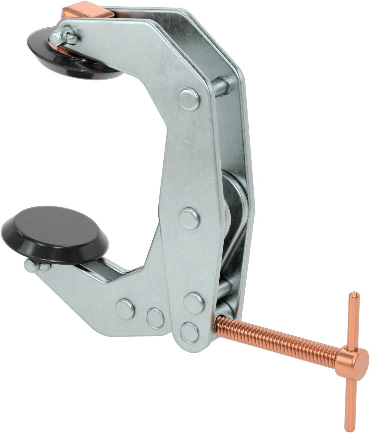 Bükülmeyen C-Kelepçesi, Çizilmez, 0" ila 2-1/4" Açıklık