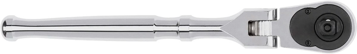 Hızlı Açılır Esnek Başlı Cırcır Anahtarları, 1/4" Kare Tahrik, 6-5/8" Toplam Uzunluk