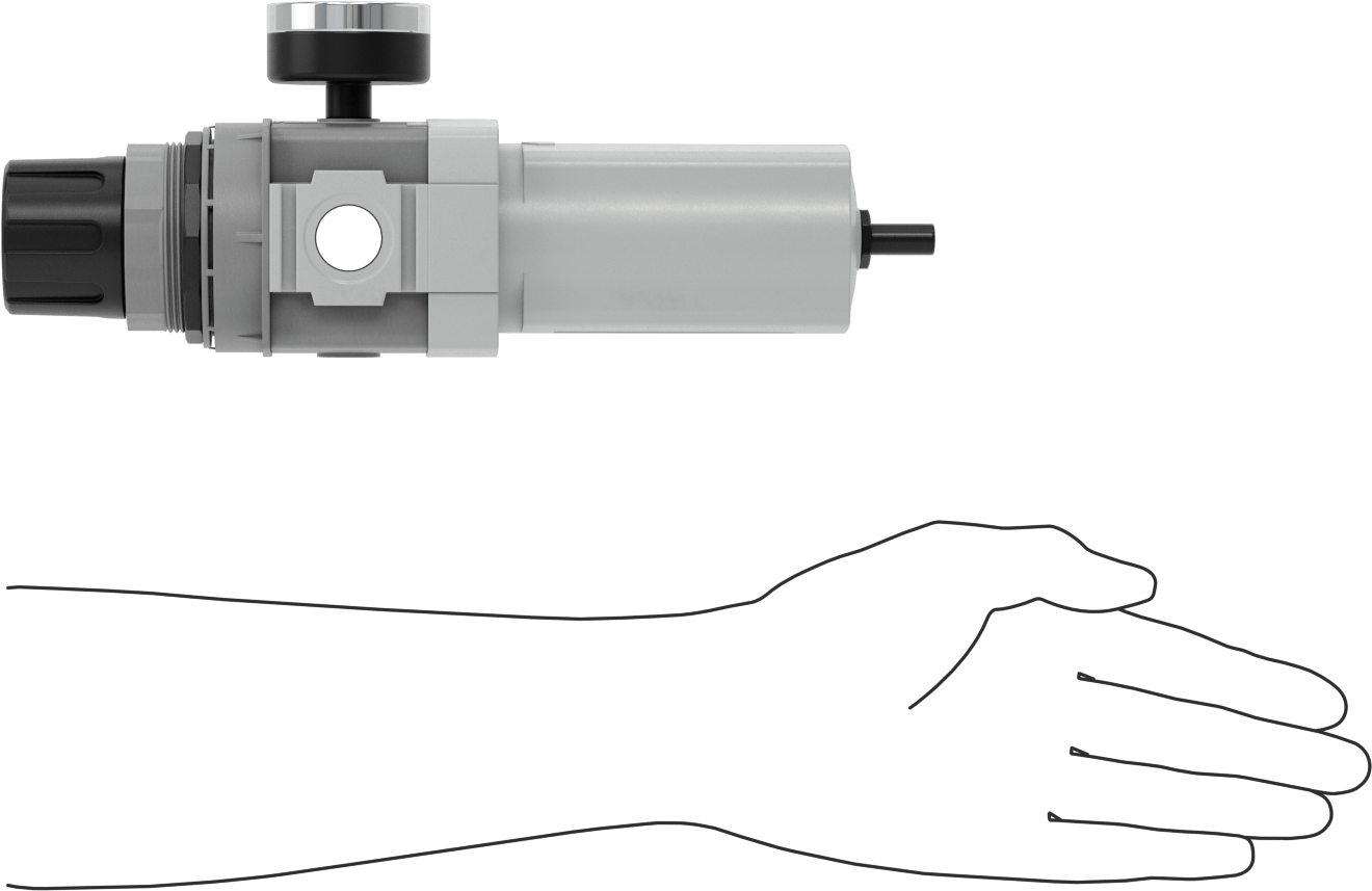 Parker Basınçlı Hava Filtresi/Regülatörü, Otomatik Tahliye, P33 Serisi, 3/4 NPT Dişi