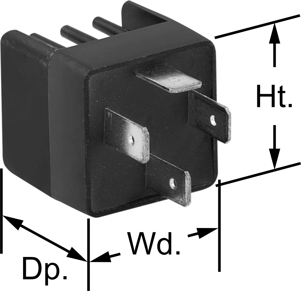 Katı Hal Yüksek Başlangıç Akımı Araç Rölesi — 12V DC, 4, 20 amp