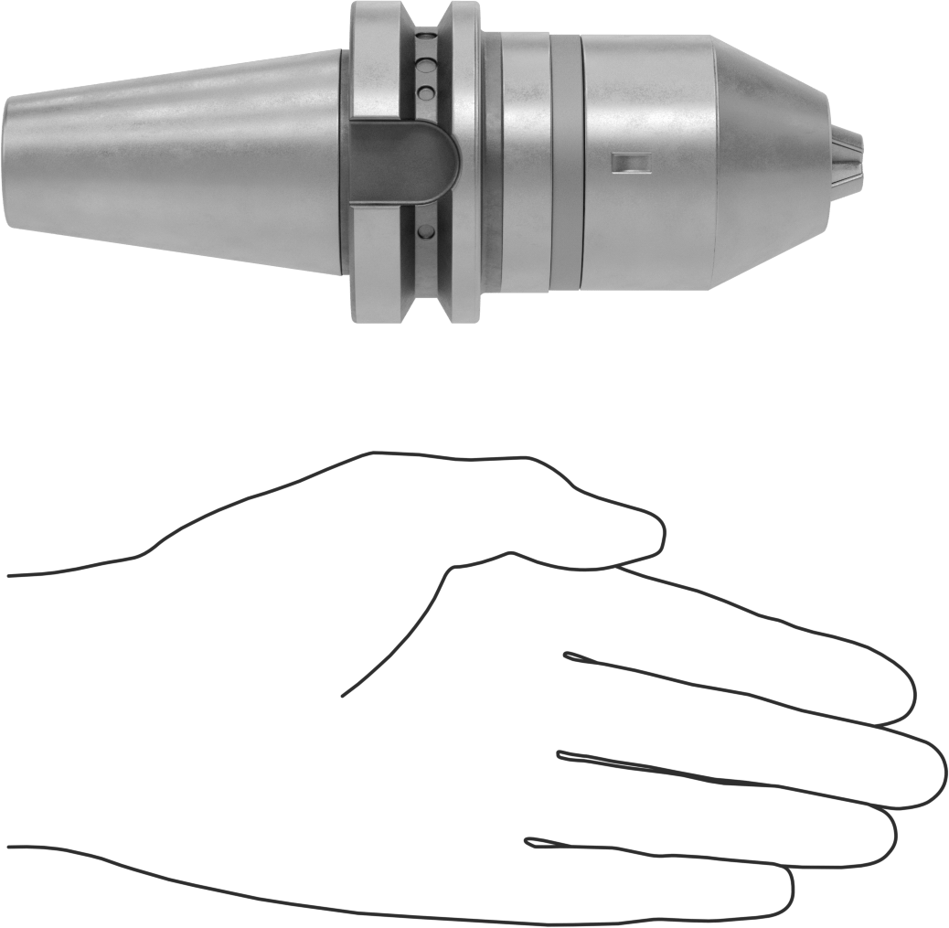 BT Konik Entegre Mil ile Matkap Mandrenleri, Anahtarlı, Bt 40 Konik Şaft, 1/32"-5/8" Matkap Ucu Şaft Boyutu için