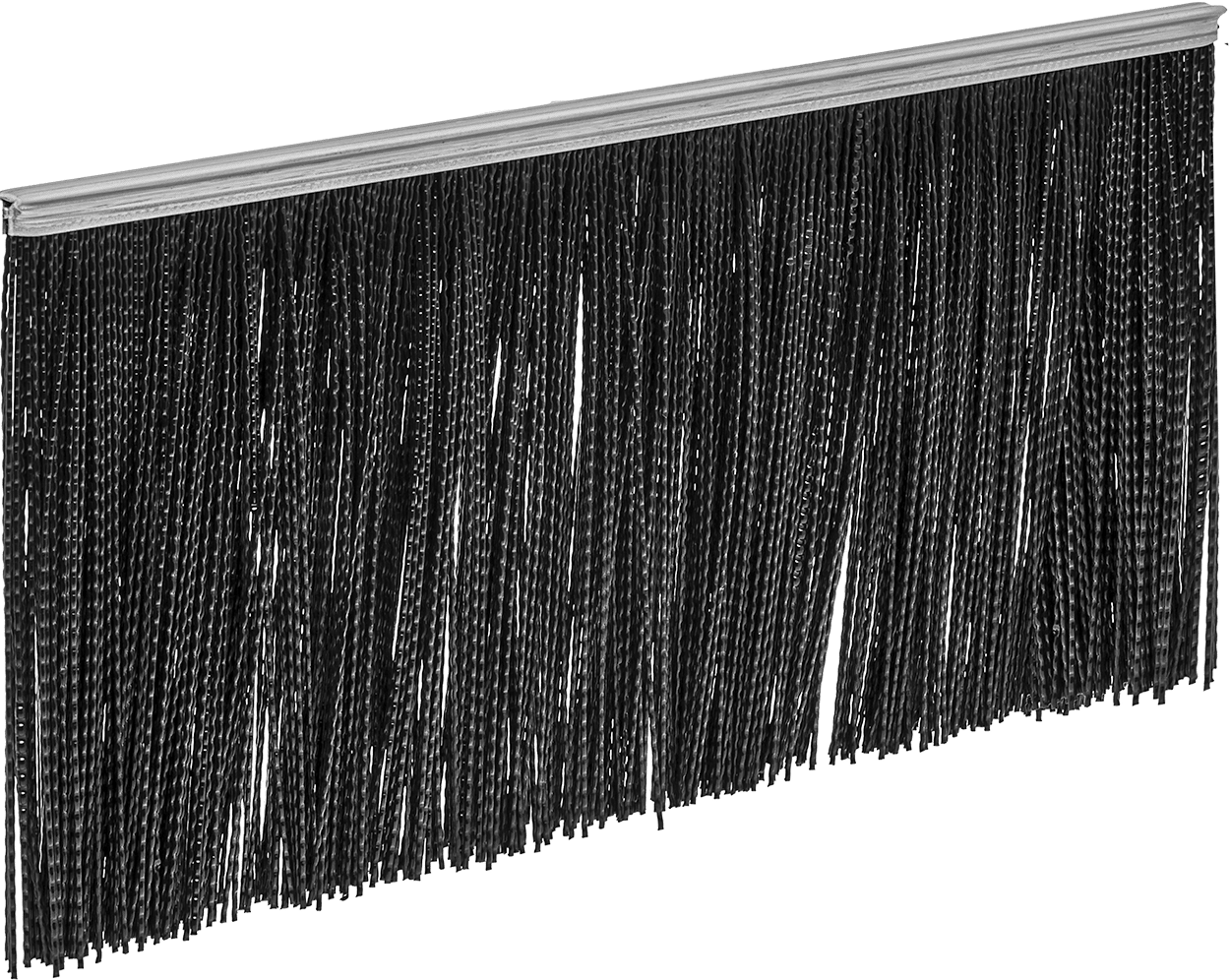 Naylon Kıllı Sıkı Sızdırmaz Şerit Fırça, 1/8" Genişlik x 1/8" Yükseklik Destek, 3/4" Toplam Yükseklik