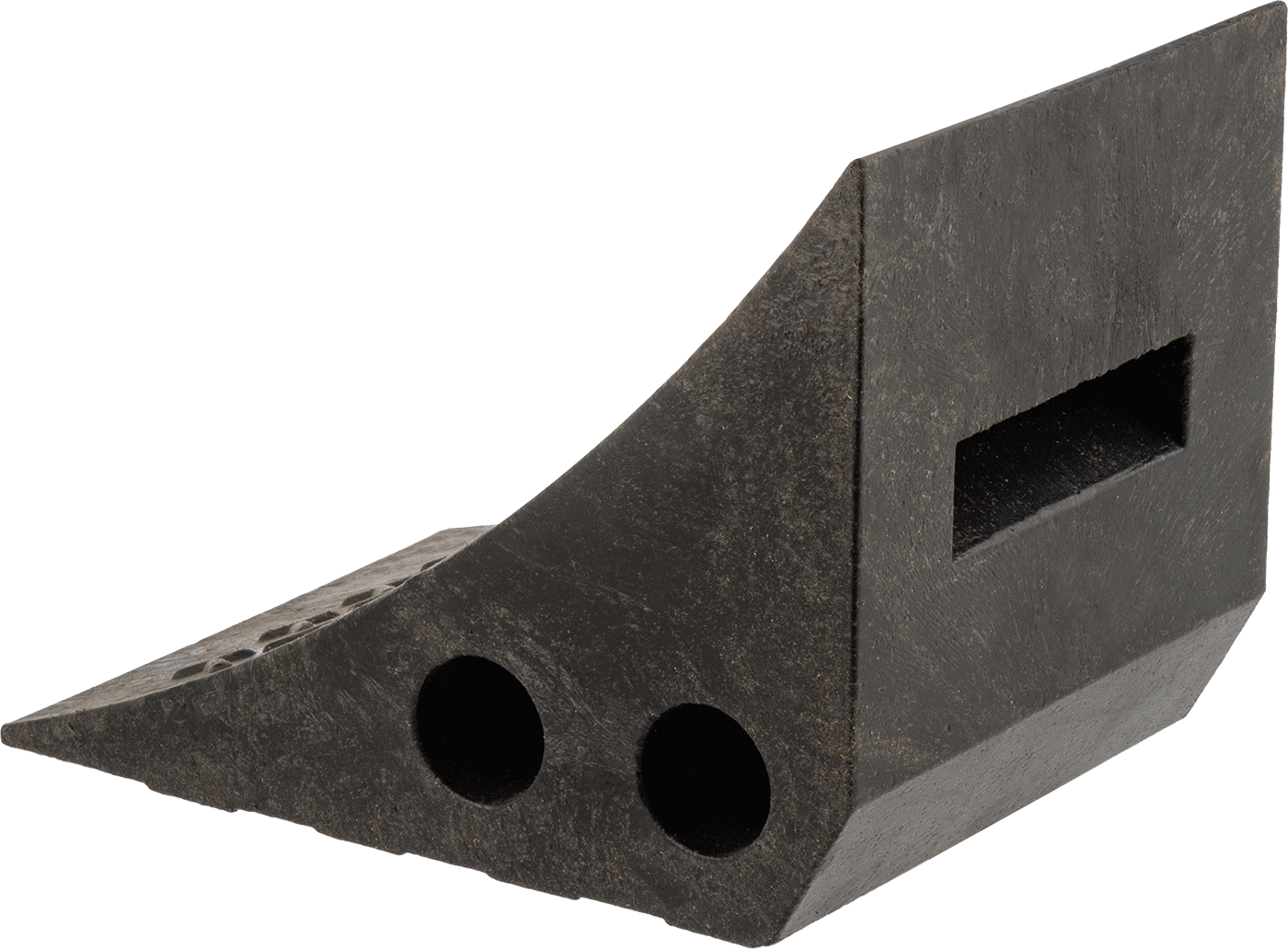 Geri Dönüştürülmüş Plastik Tekerlek Takozları, 10-1/4" Uzunluk x 7-1/2" Genişlik x 7-1/2" Yükseklik