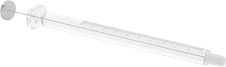 Cam Şırınga, Luer Slip Bağlantılı, PTFE Piston, 0.01 ml Kapasite