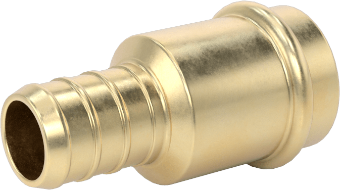 İçme Suyu için Tırnaklı Boru Bağlantı Parçası, Adaptör 1/2" İç Çap x 5/8" Dış Çap Dişi Soket, Bronz — 1⁄2, Bronze, Copper, EPDM, Plastic,…