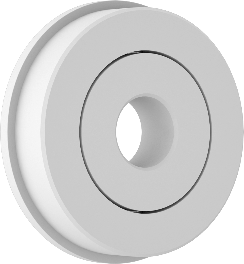 Kuru Çalışan Plastik Flanşlı Bilyalı Rulman, Ekranlı, Anma Numarası, 608, 28 mm gövde iç çapı için