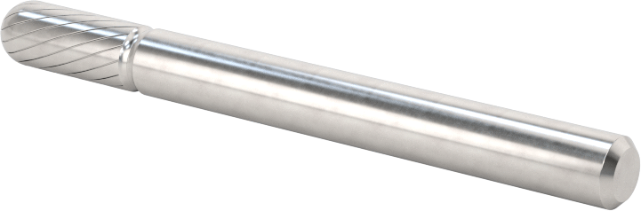 3/16" Çaplı Şaftlı Karbür Freze Ucu, Yuvarlak Silindir, Ticaret No. SC-81, Tek Kesimli Diş